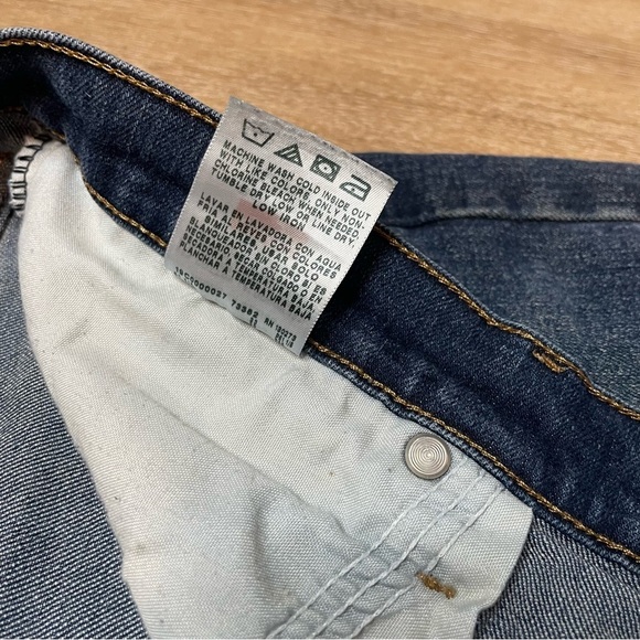 Wrangler Jeans Mens 36x32 Blue Denim Straight Leg Premium Quality Fits 38x30 - Picture 5 of 16